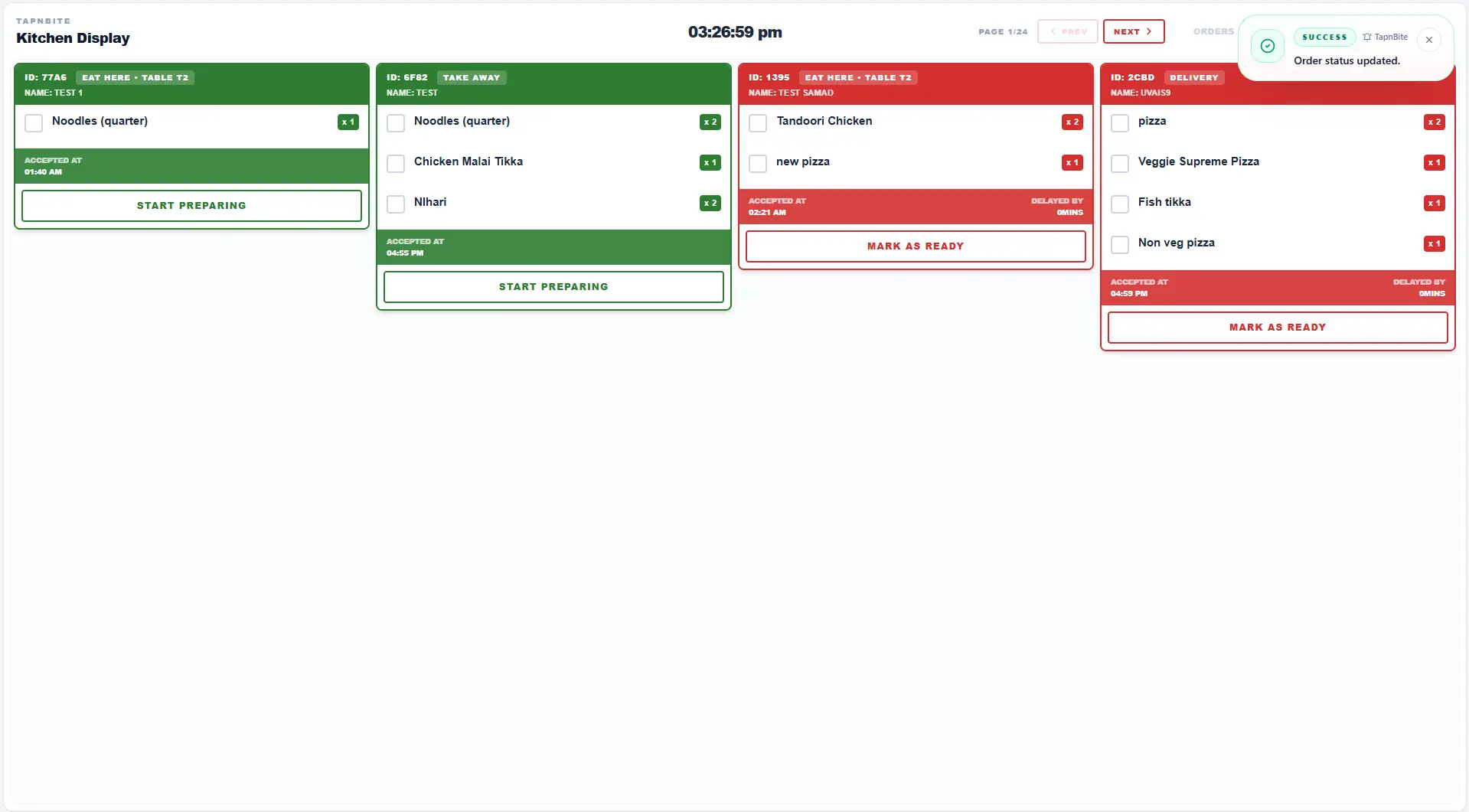Kitchen Display System